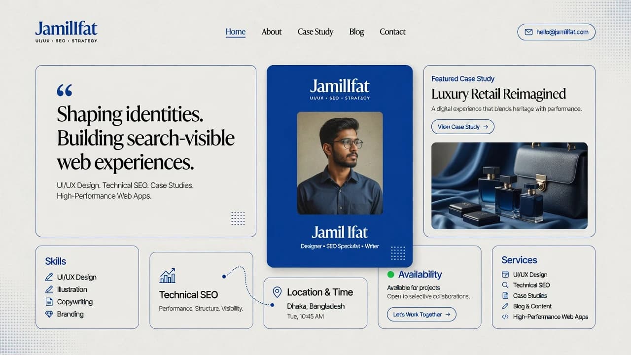 JamilIfat - Individual Portfolio Banner