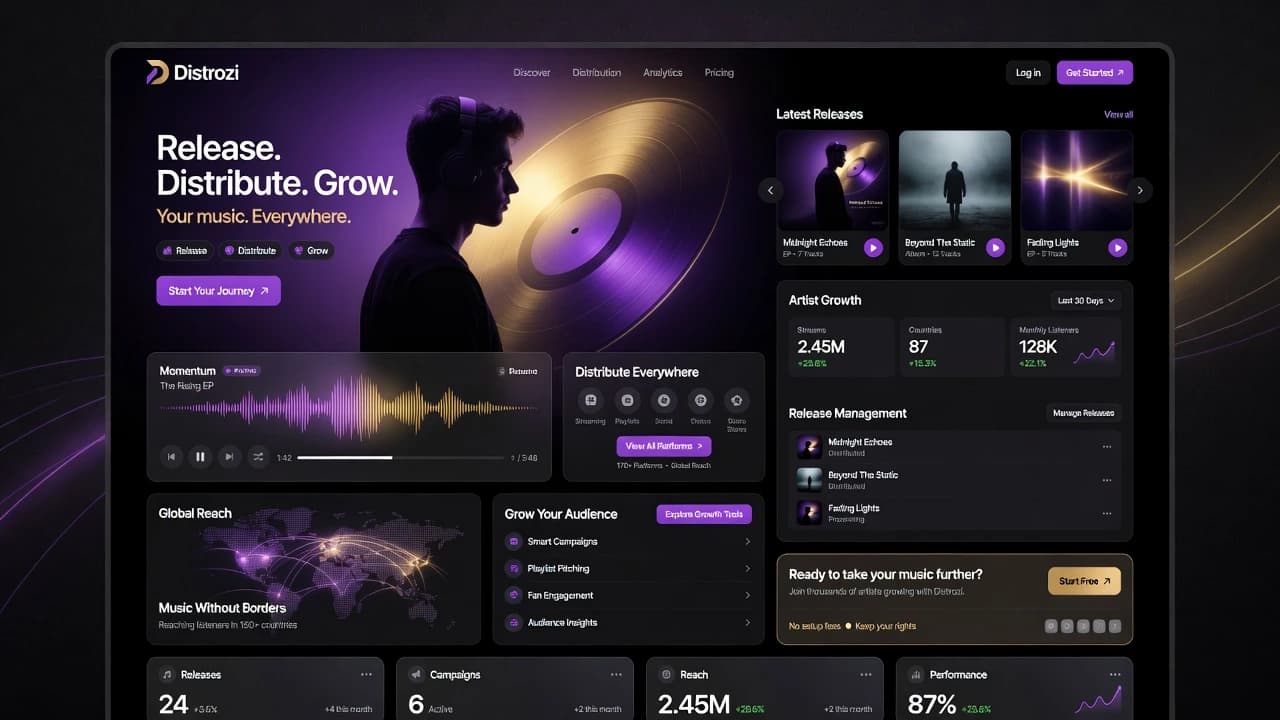 Distrozi - Music Distribution Banner