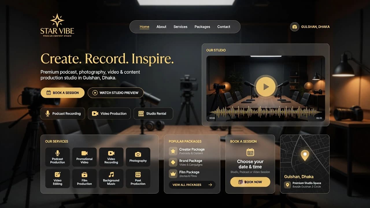 Star Vibe - Production Studio Banner